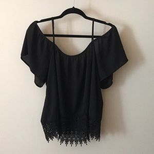 Urban Outfitters Kimchi Blue Off Shoulder Top